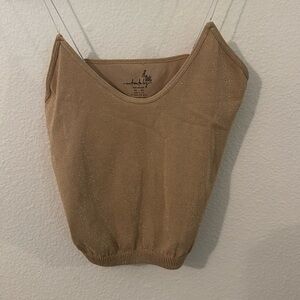Free People Intimately Camisole gold shimmer size M/L